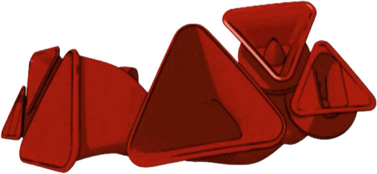 3D Illustration einer Void Accoustics Top-Teil Klanganlage